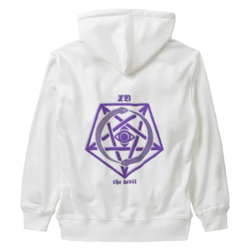 正位置『悪魔』 Heavyweight Zip Hoodie