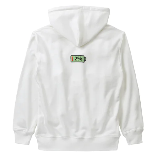 エネルギー残りわずか Heavyweight Zip Hoodie