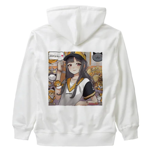 阪神タイガース　優勝　マスコット　トラ娘 Heavyweight Zip Hoodie