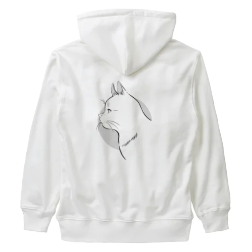 ねこのよこがお Heavyweight Zip Hoodie