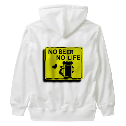 NO BEER NO LIFE Heavyweight Zip Hoodie