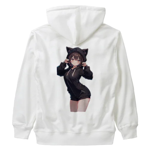 猫耳茜パーカー Heavyweight Zip Hoodie