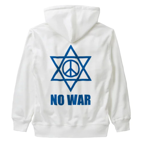 NO WAR（イスラエル戦争） Heavyweight Zip Hoodie