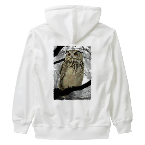 シベリアワシミミズクのれもん Heavyweight Zip Hoodie