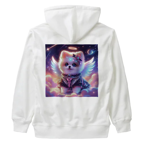 プリティーエンジェル　ポメラニアン Heavyweight Zip Hoodie