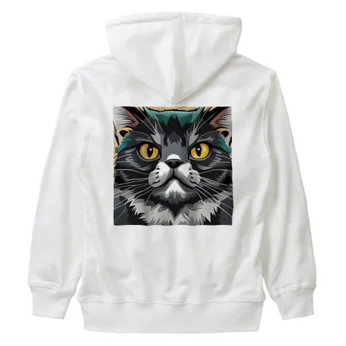 イケてる猫 Heavyweight Zip Hoodie