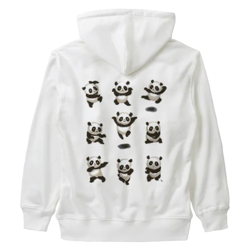 功夫のパンダちゃん Heavyweight Zip Hoodie