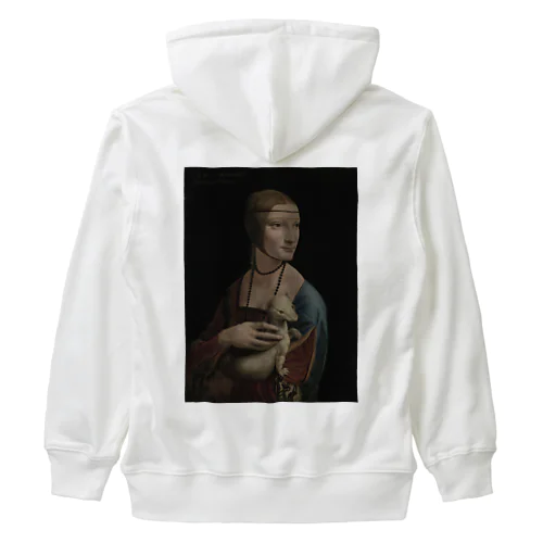 白貂を抱く貴婦人 / Lady with an Ermine Heavyweight Zip Hoodie