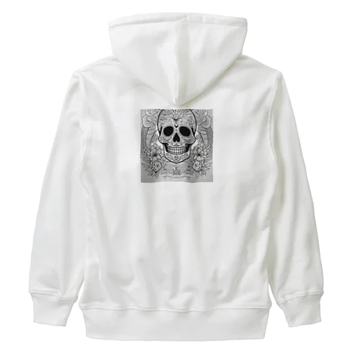 デイ・オブ・ザ・デット等のメキシコの文化を反映させたスカル Heavyweight Zip Hoodie