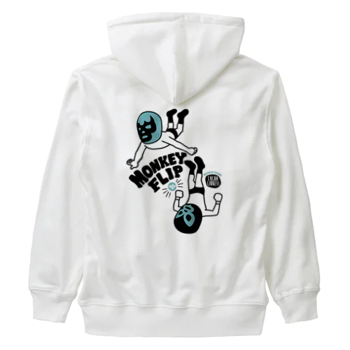 (バックプリント)MONKEY FLIP Heavyweight Zip Hoodie