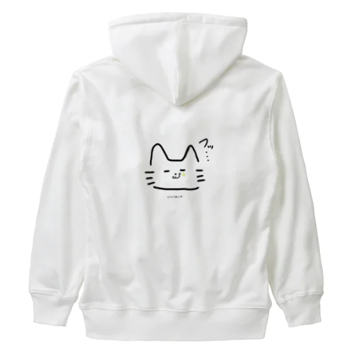 不敵に微笑むねこ Heavyweight Zip Hoodie