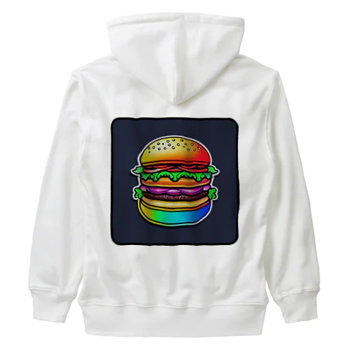 colorful hamburger ヘビーウェイトジップパーカー