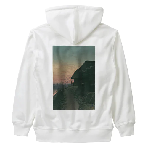 森ケ崎の夕日 / Sunset at Morigasaki Heavyweight Zip Hoodie