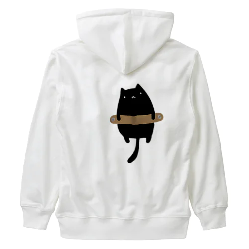 磔の刑に処される猫 Heavyweight Zip Hoodie