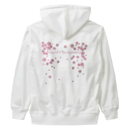 HAPPY BLOOMING Heavyweight Zip Hoodie