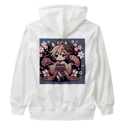 桜舞う Heavyweight Zip Hoodie