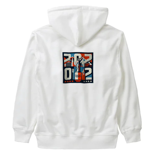 【2062】アート Heavyweight Zip Hoodie