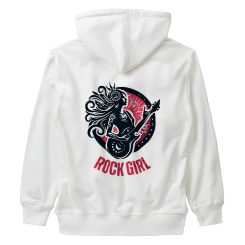 ROCK GIRL Heavyweight Zip Hoodie