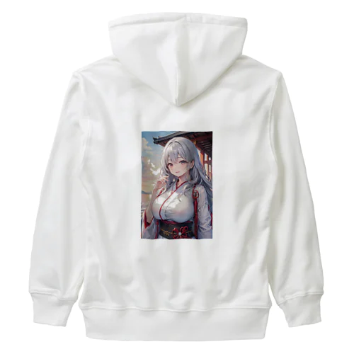 綺麗な巫女 Heavyweight Zip Hoodie