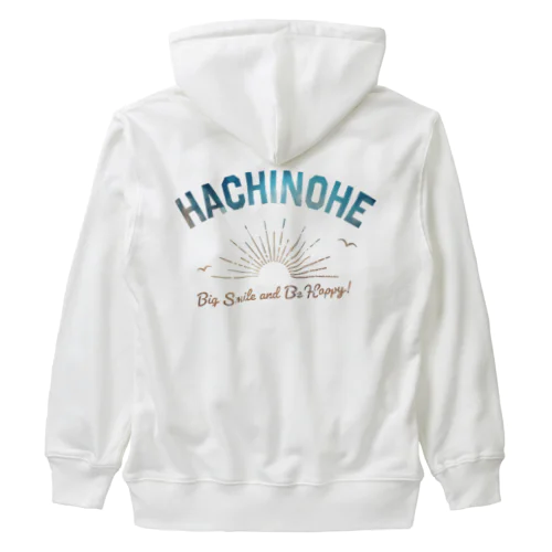 八戸ロゴ(ブルーゴールド) Heavyweight Zip Hoodie