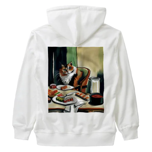 I love Sushi!! Heavyweight Zip Hoodie