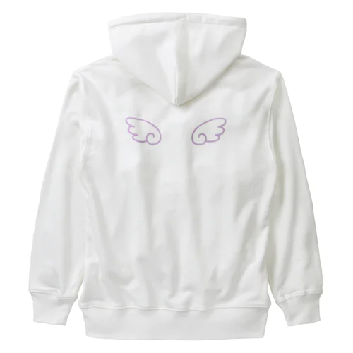 天使の羽（ピンク） Heavyweight Zip Hoodie