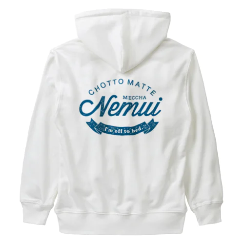 CMMN_BLUE Heavyweight Zip Hoodie