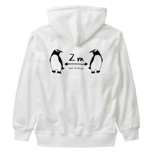 ジェンツーペンギン好きのためのソーシャルディスタンス　AW/1C Heavyweight Zip Hoodie
