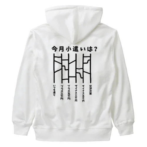 今月小遣いは？（あみだくじ） Heavyweight Zip Hoodie