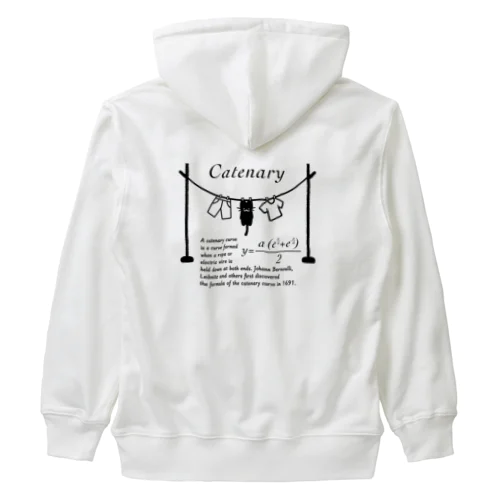 カテナリー曲線 Catenary Heavyweight Zip Hoodie