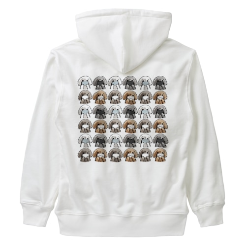 マスクだワン！　プードルがいっぱい Heavyweight Zip Hoodie