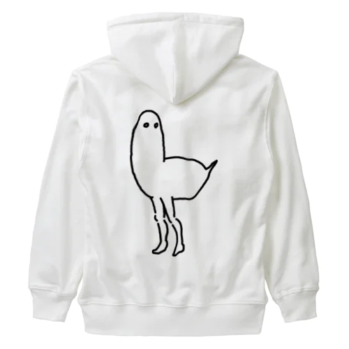 人間の足がはえた鳥 Heavyweight Zip Hoodie