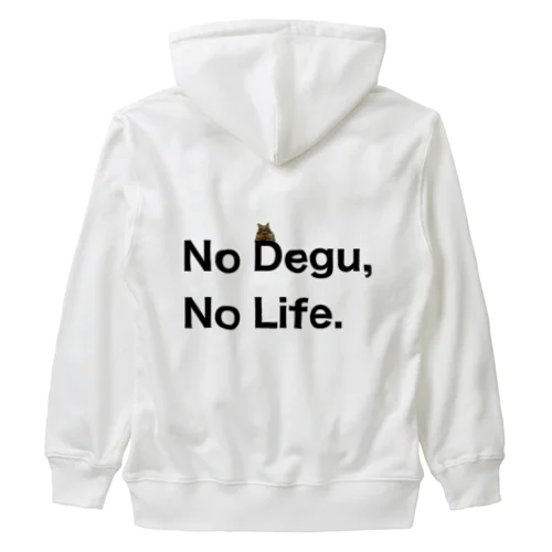 改訂版　No Degu,No Life. Heavyweight Zip Hoodie