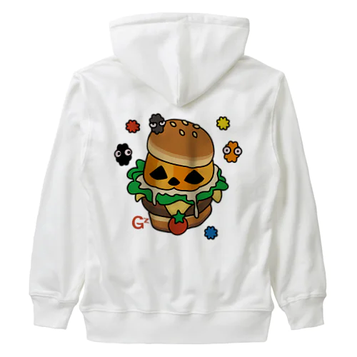 バックプリント　バーガー Heavyweight Zip Hoodie