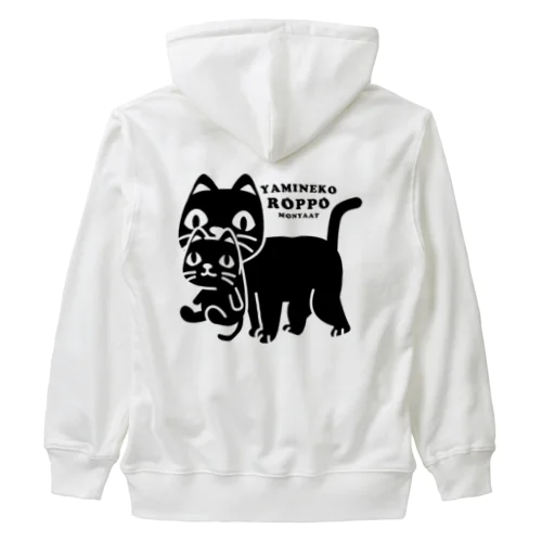 やみねこ、ろっぽ Heavyweight Zip Hoodie