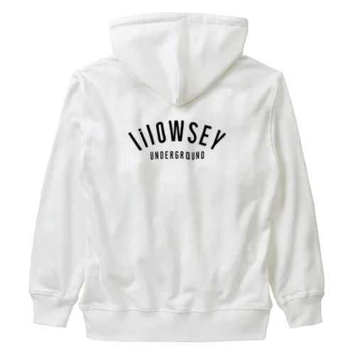 "lilOWSEY" OG BLACK LOGO Heavyweight Zip Hoodie