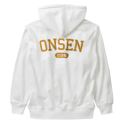 ONSEN 1126 （イエロー） Heavyweight Zip Hoodie