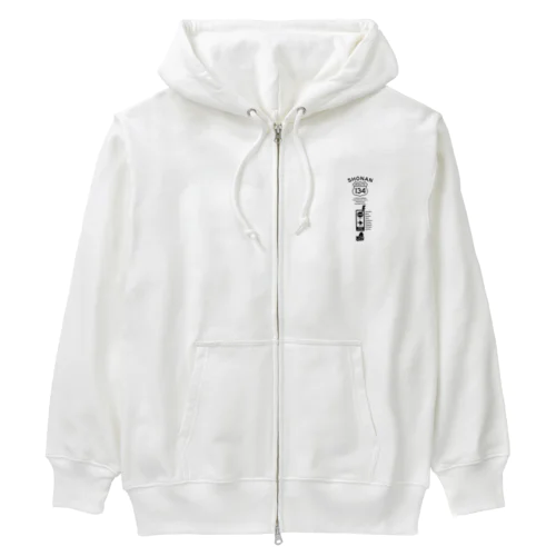 R134_No.001_BK Heavyweight Zip Hoodie