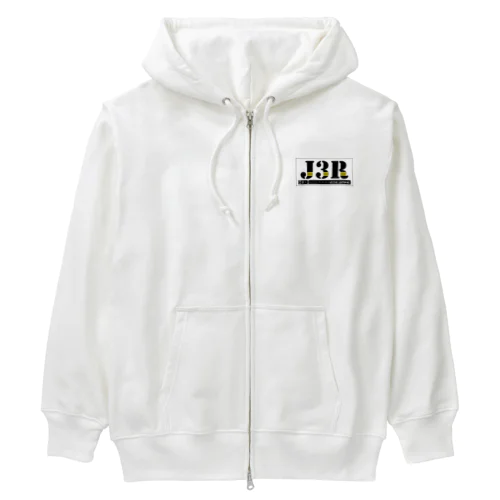 【Threefall Japan Aviation 】J3Rロゴ（TFJAバージョン:3ch手書き） Heavyweight Zip Hoodie