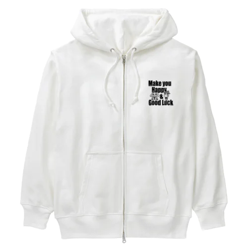 ハピぞうくん＆ラきりんちゃん Heavyweight Zip Hoodie