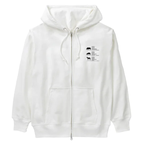 キテイモク Heavyweight Zip Hoodie