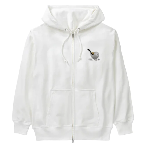 シマエナガのしまちゃんです！よろしくね〜！ Heavyweight Zip Hoodie