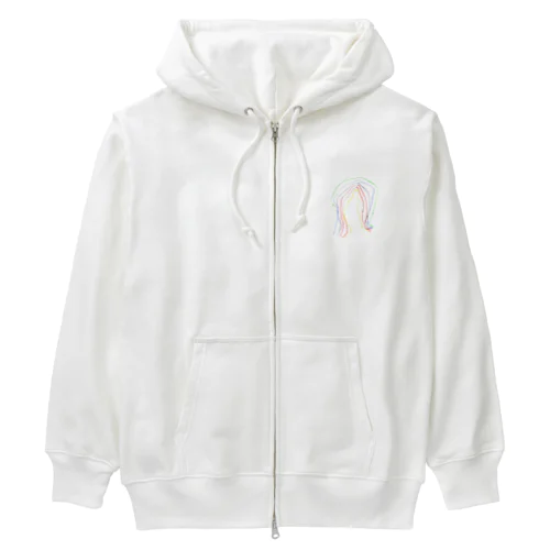 にじいろ Heavyweight Zip Hoodie