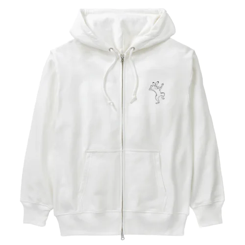 驚いてる兎 Heavyweight Zip Hoodie