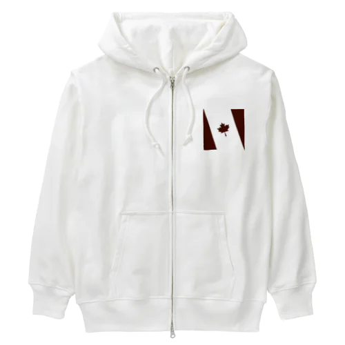 メープル(ホワイト/ブラウン) Heavyweight Zip Hoodie