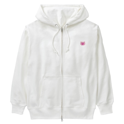 ぴんくま(ピンク) Heavyweight Zip Hoodie