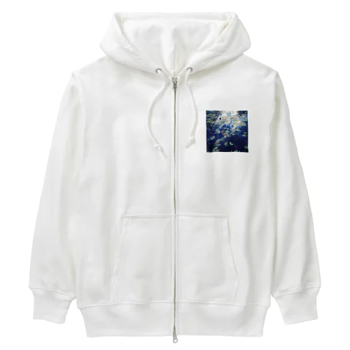 水面に映る世界 Heavyweight Zip Hoodie