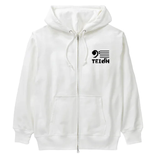 疾走感のある低音 Heavyweight Zip Hoodie