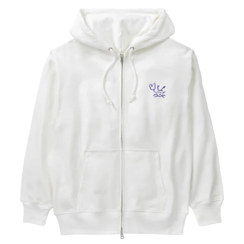 interestingなカニくん Heavyweight Zip Hoodie