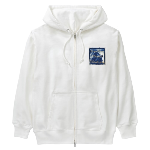 きまふぉとちゃんねる ありがとうワンポイント Heavyweight Zip Hoodie